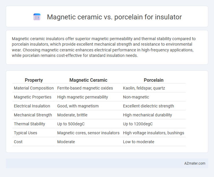 Magnetic ceramic vs. porcelain for insulator - What is The Difference?