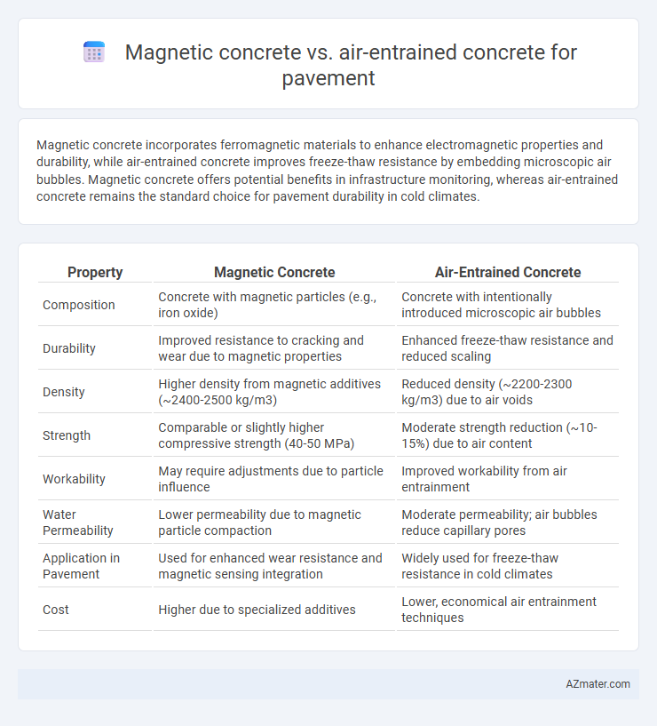 Magnetic concrete vs. air-entrained concrete for pavement - What is The Difference?