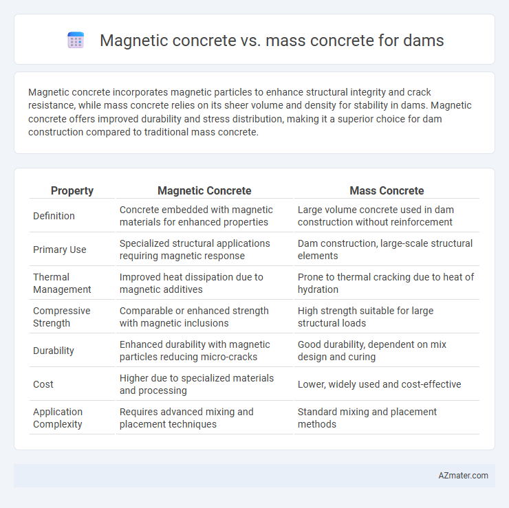 Magnetic concrete vs. mass concrete for dams - What is The Difference?