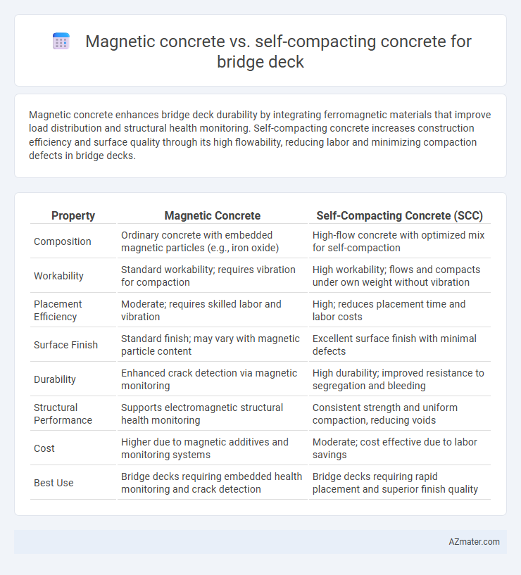 Magnetic concrete vs. self-compacting concrete for bridge deck - What is The Difference?