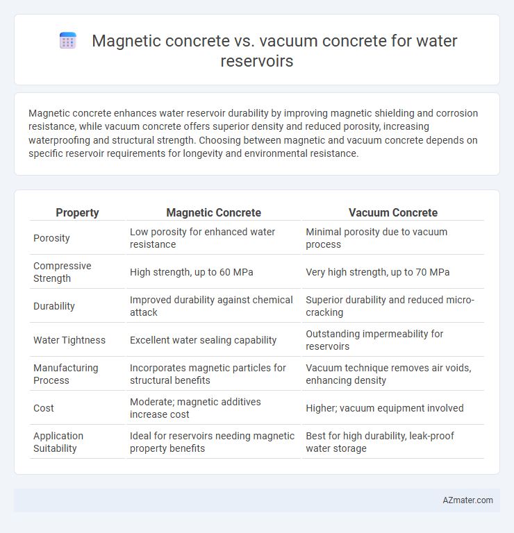 Magnetic concrete vs. vacuum concrete for water reservoirs - What is The Difference?
