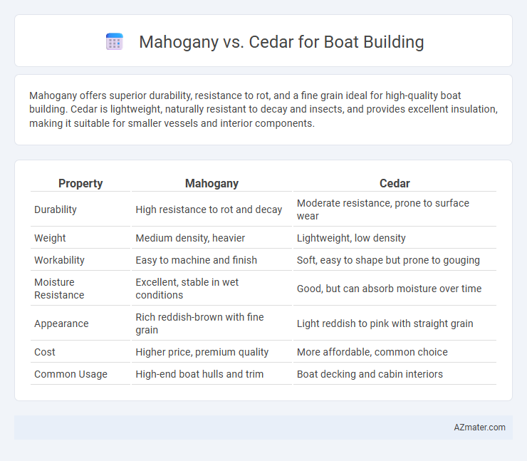 Mahogany vs. Cedar for Boat Building - What is The Difference?