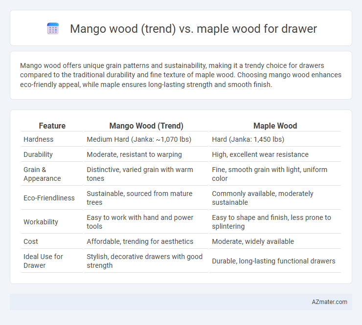 Mango wood (trend) vs. maple wood for drawer - What is The Difference?