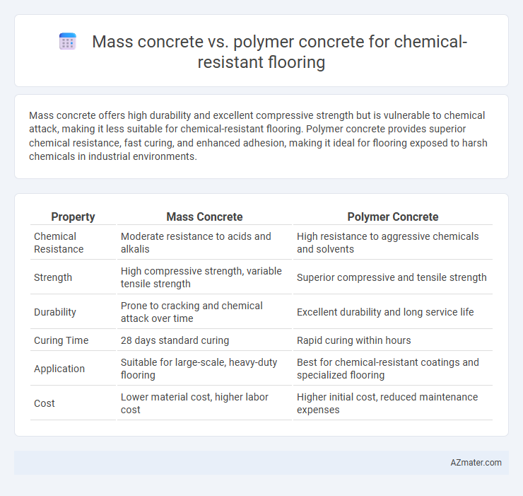 Mass concrete vs. polymer concrete for chemical-resistant flooring - What is The Difference?