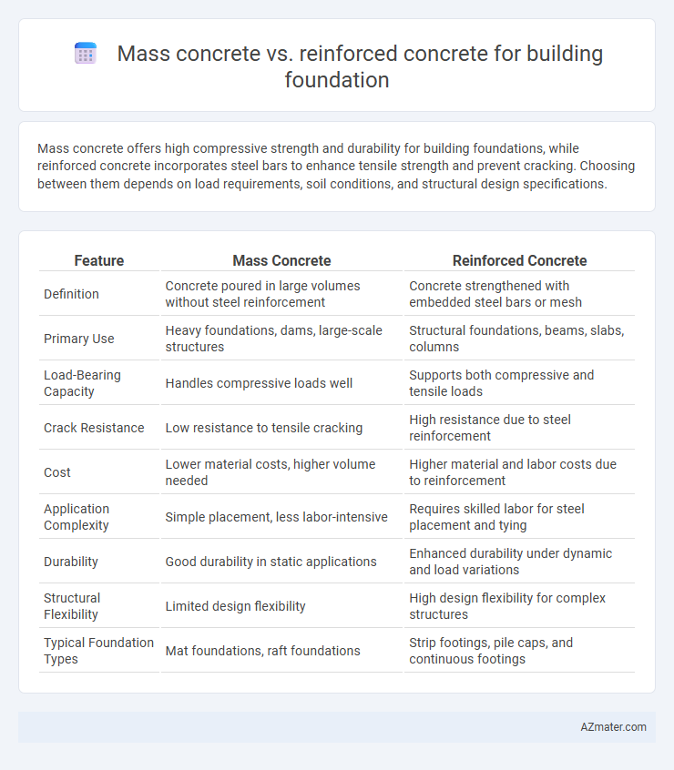 Mass concrete vs. reinforced concrete for building foundation - What is The Difference?
