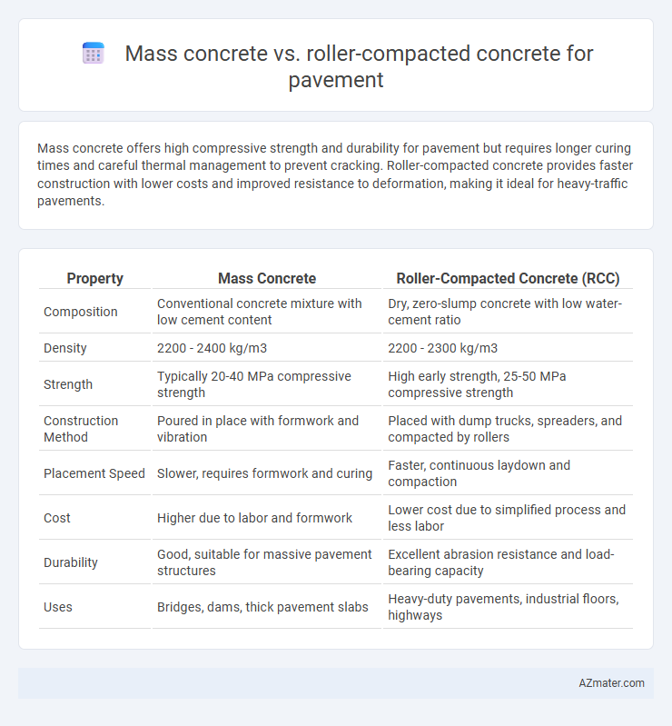 Mass concrete vs. roller-compacted concrete for pavement - What is The Difference?