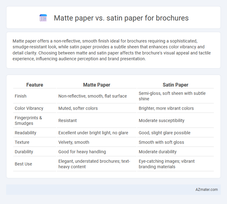 Matte paper vs. satin paper for brochures - What is The Difference?