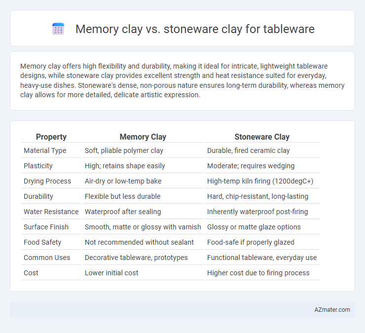 Memory clay vs. stoneware clay for tableware - What is The Difference?