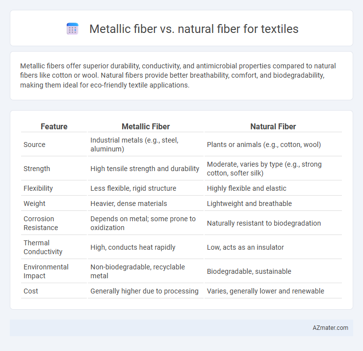 Metallic fiber vs. natural fiber for textiles - What is The Difference?