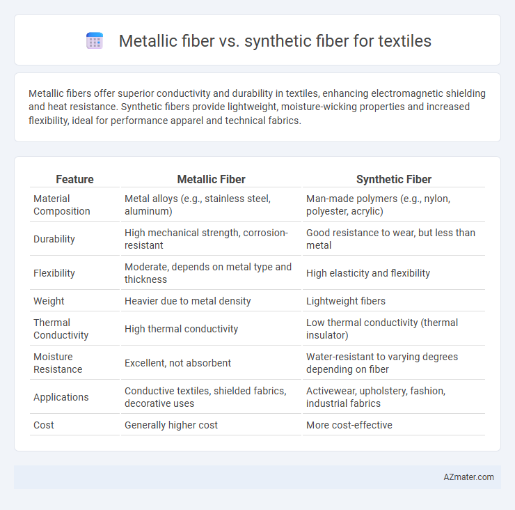 Metallic fiber vs. synthetic fiber for textiles - What is The Difference?