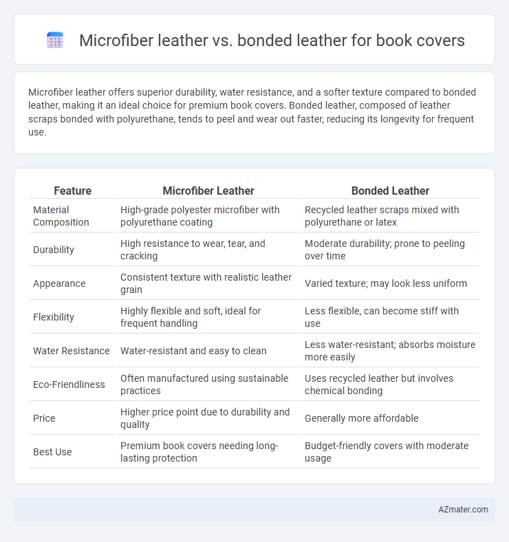 Microfiber leather vs. bonded leather for book covers - What is The Difference?