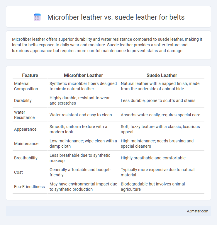 Microfiber leather vs. suede leather for belts - What is The Difference?