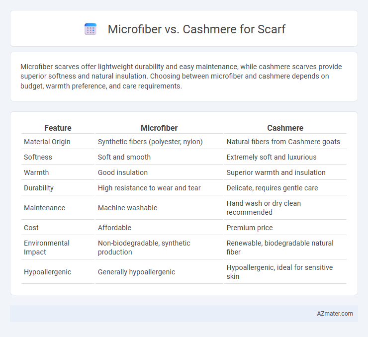Microfiber vs. Cashmere for Scarf - What is The Difference?