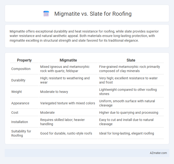 Migmatite vs. Slate for Roofing - What is The Difference?