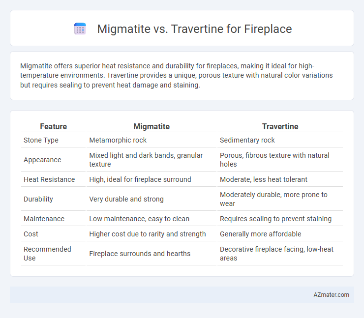 Migmatite vs. Travertine for Fireplace - What is The Difference?