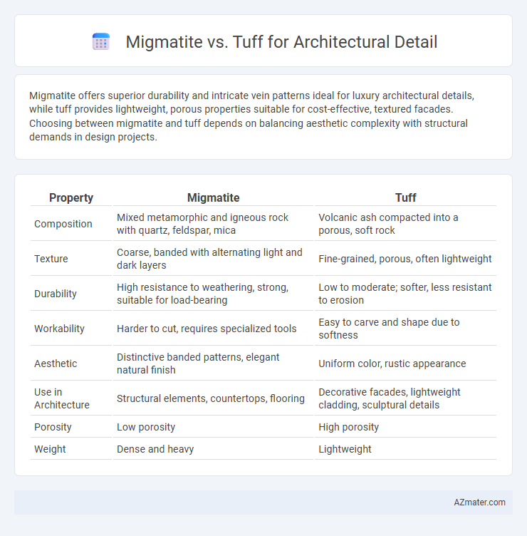 Migmatite vs. Tuff for Architectural Detail - What is The Difference?