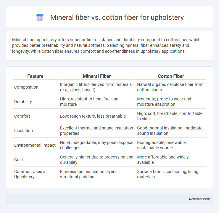 Mineral fiber vs. cotton fiber for upholstery - What is The Difference?