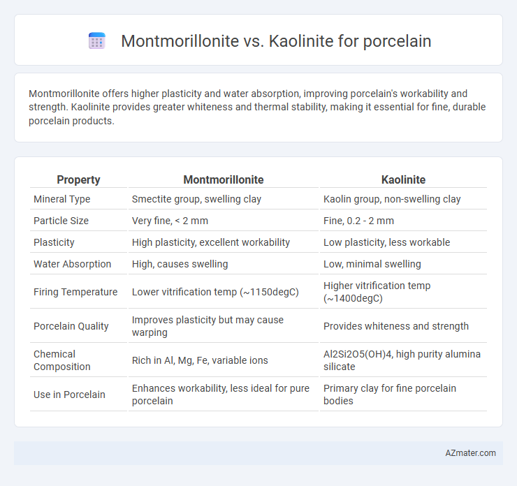 Montmorillonite vs. Kaolinite for porcelain - What is The Difference?