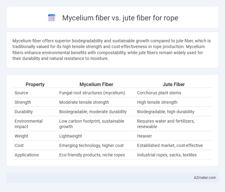 Mycelium fiber vs. jute fiber for rope - What is The Difference?