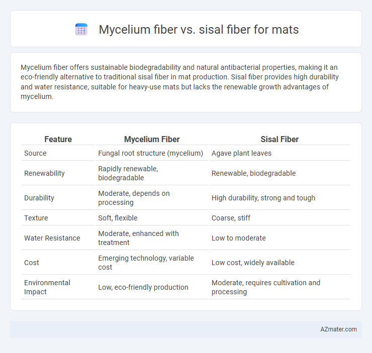 Mycelium fiber vs. sisal fiber for mats - What is The Difference?