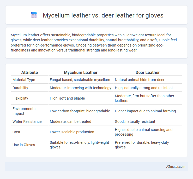 Mycelium leather vs. deer leather for gloves - What is The Difference?