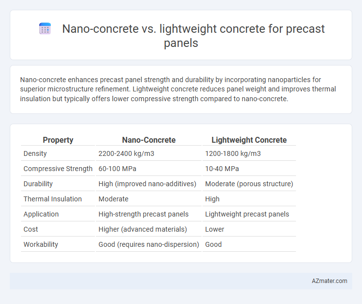 Nano-concrete vs. lightweight concrete for precast panels - What is The Difference?