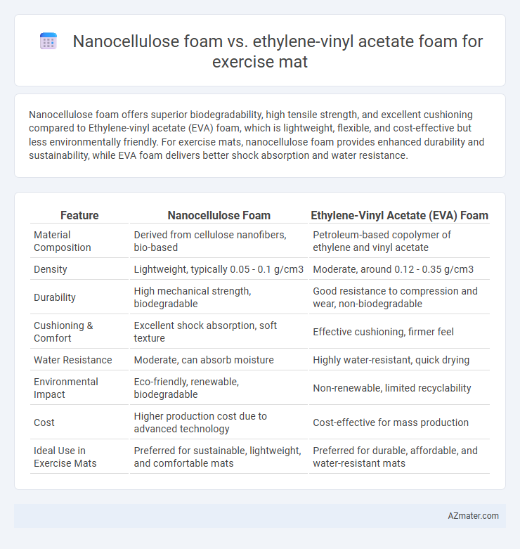 Nanocellulose foam vs. ethylene-vinyl acetate foam for exercise mat - What is The Difference?