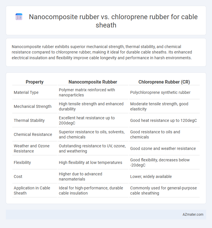 Nanocomposite rubber vs. chloroprene rubber for cable sheath - What is The Difference?