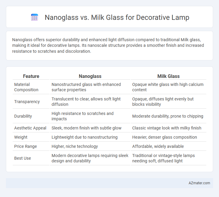 Nanoglass vs. Milk Glass for Decorative Lamp - What is The Difference?