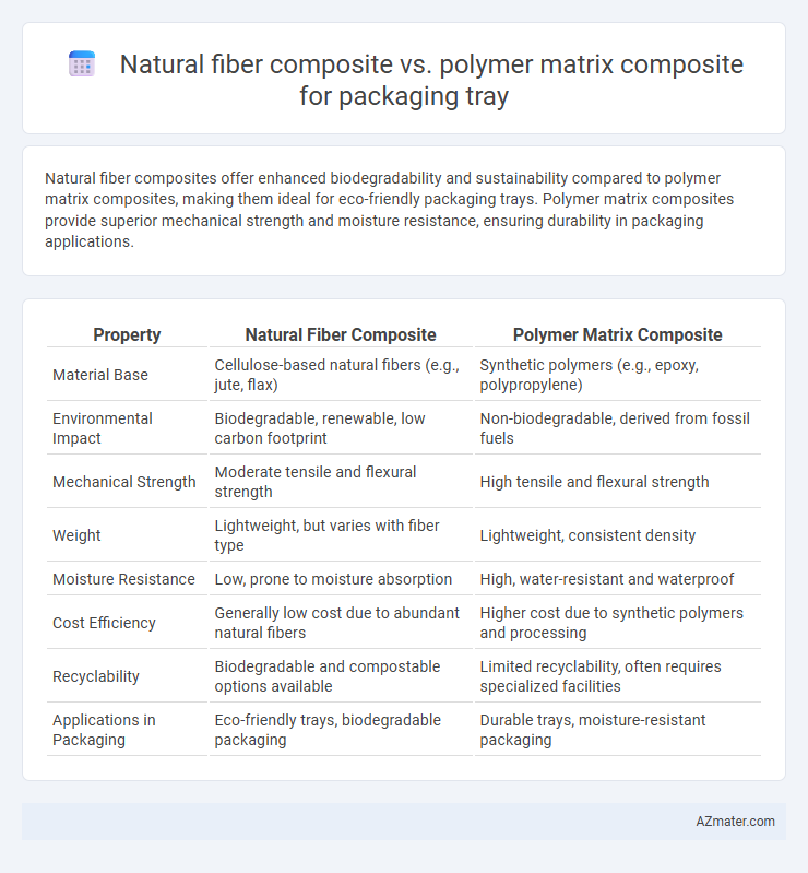 Natural fiber composite vs. polymer matrix composite for packaging tray - What is The Difference?