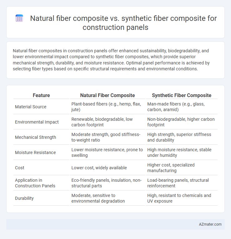 Natural fiber composite vs. synthetic fiber composite for construction panels - What is The Difference?