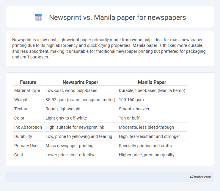 Newsprint vs. Manila paper for newspapers - What is The Difference?
