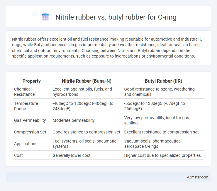 Nitrile rubber vs. butyl rubber for O-ring - What is The Difference?