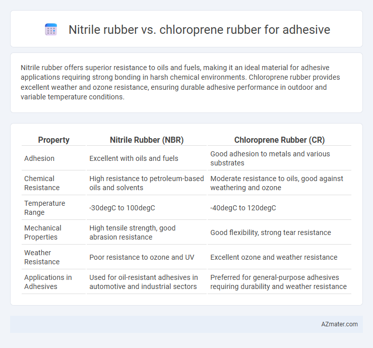 Nitrile rubber vs. chloroprene rubber for adhesive - What is The Difference?