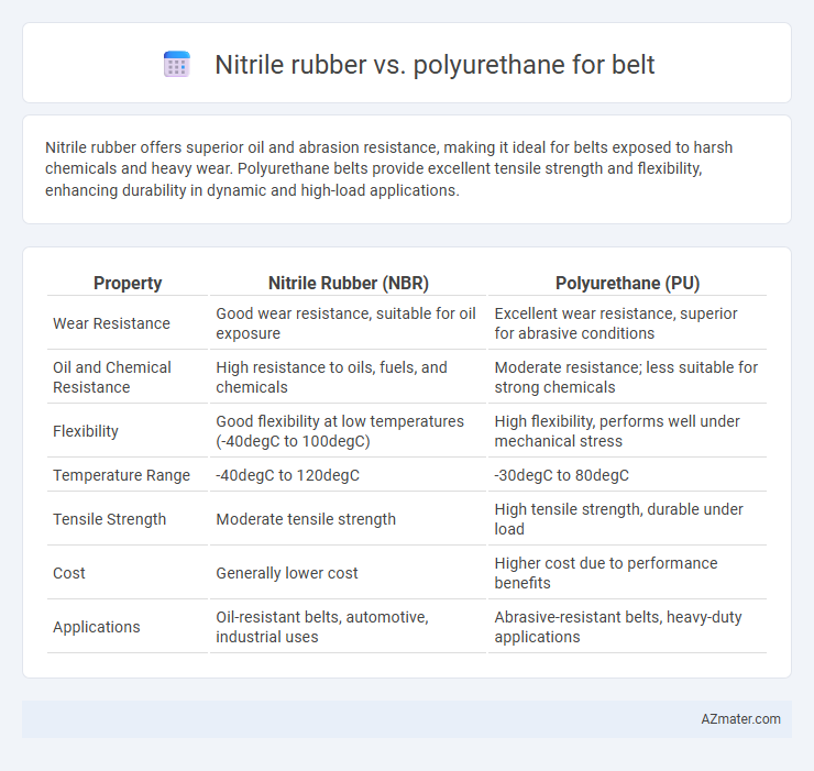 Nitrile rubber vs. polyurethane for belt - What is The Difference?