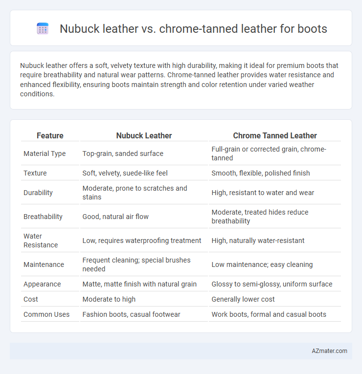 Nubuck leather vs. chrome-tanned leather for boots - What is The Difference?
