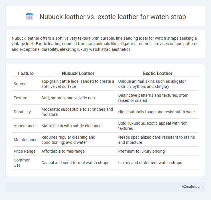 Nubuck leather vs. exotic leather for watch strap - What is The Difference?