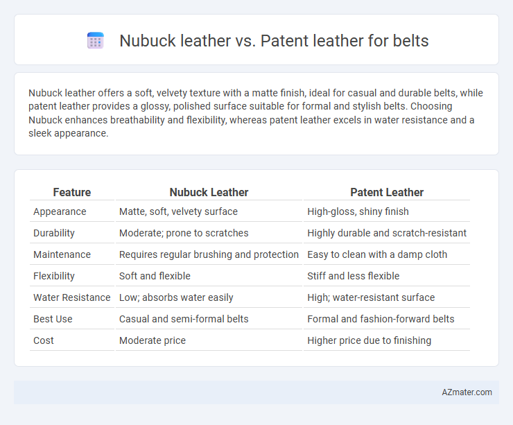 Nubuck leather vs. Patent leather for belts - What is The Difference?