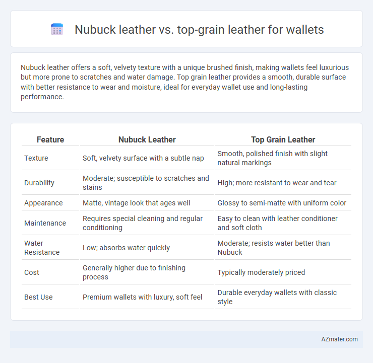 Nubuck leather vs. top-grain leather for wallets - What is The Difference?