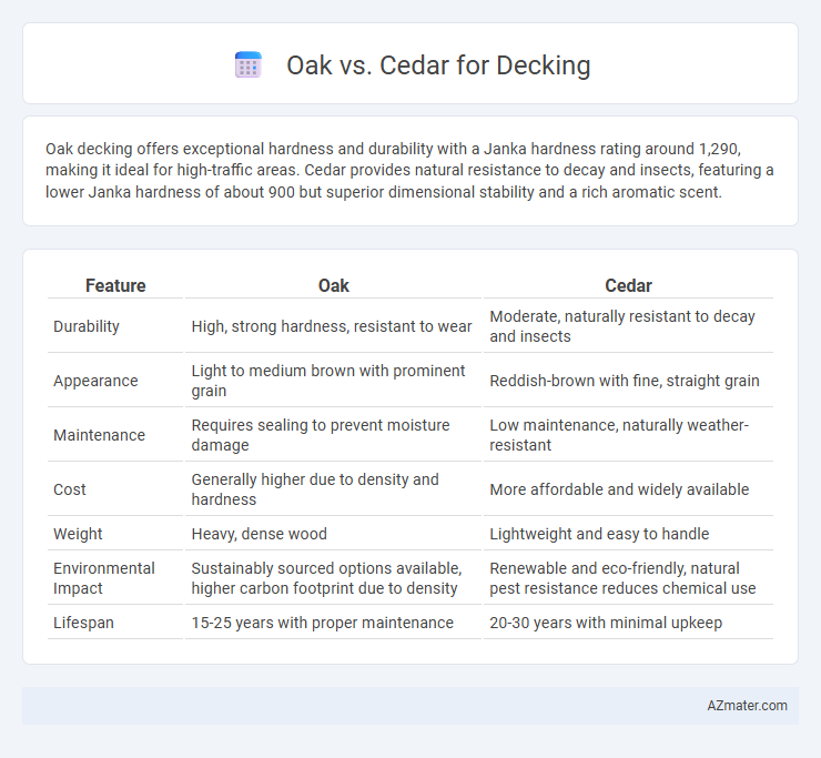 Oak vs. Cedar for Decking - What is The Difference?