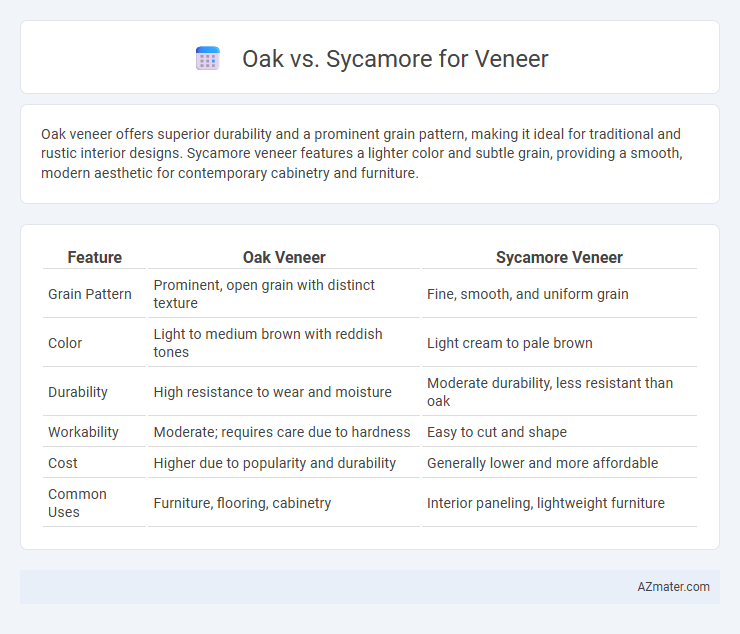 Oak vs. Sycamore for Veneer - What is The Difference?