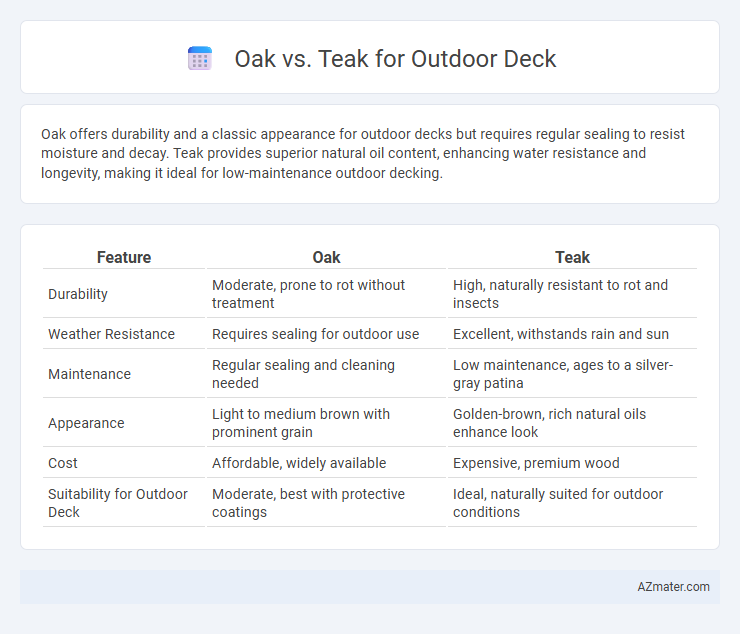 Oak vs. Teak for Outdoor Deck - What is The Difference?