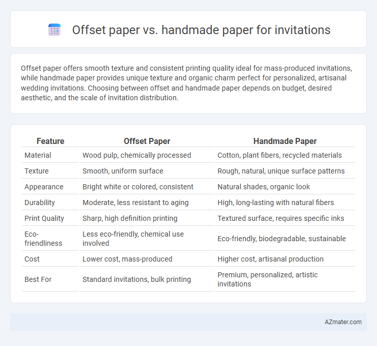 Offset paper vs. handmade paper for invitations - What is The Difference?