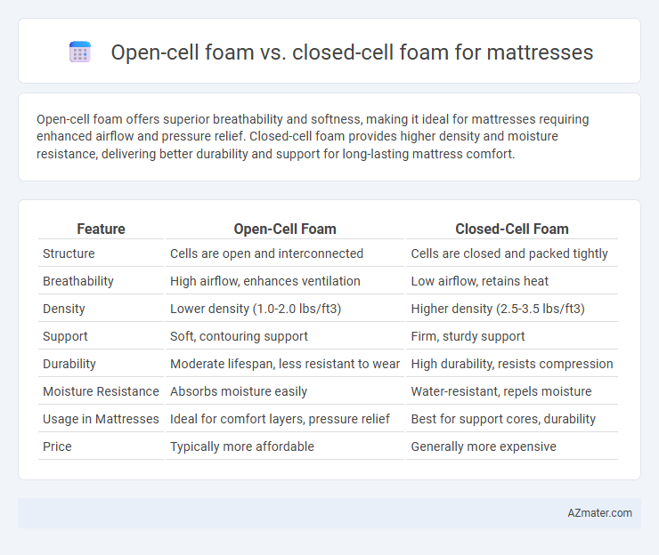 Open-cell foam vs. closed-cell foam for mattresses - What is The Difference?
