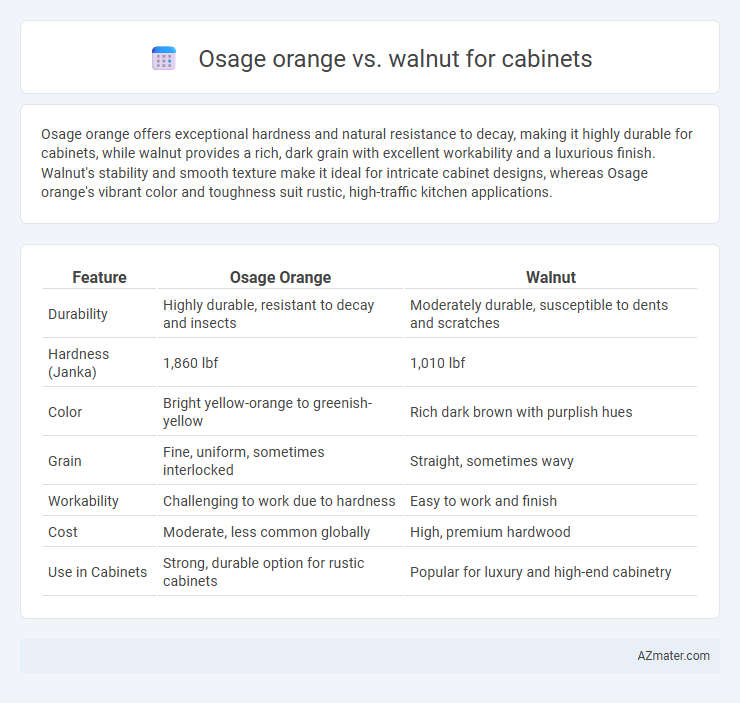 Osage orange vs. walnut for cabinets - What is The Difference?