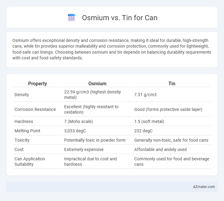 Osmium vs. Tin for Can - What is The Difference?