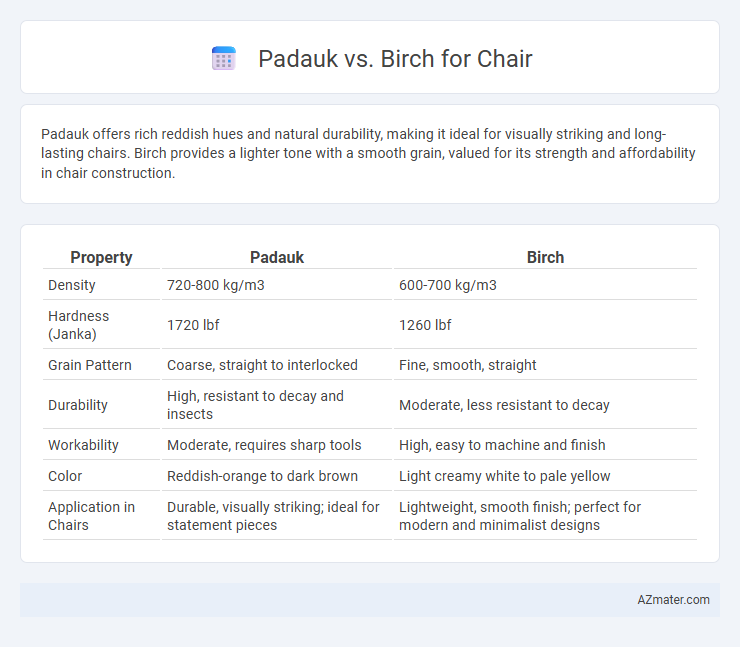 Padauk vs. Birch for Chair - What is The Difference?