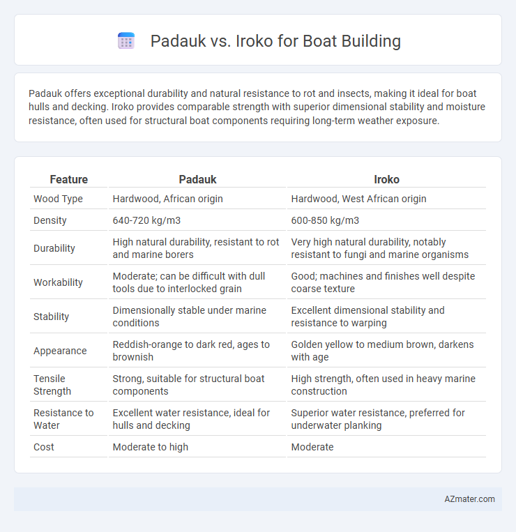 Padauk vs. Iroko for Boat Building - What is The Difference?