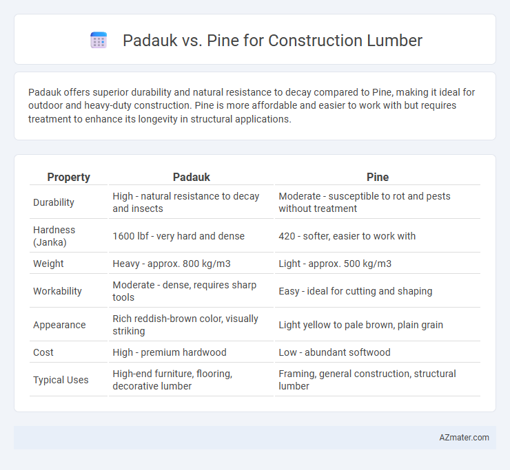 Padauk vs. Pine for Construction Lumber - What is The Difference?