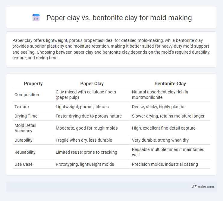 Paper clay vs. bentonite clay for mold making - What is The Difference?